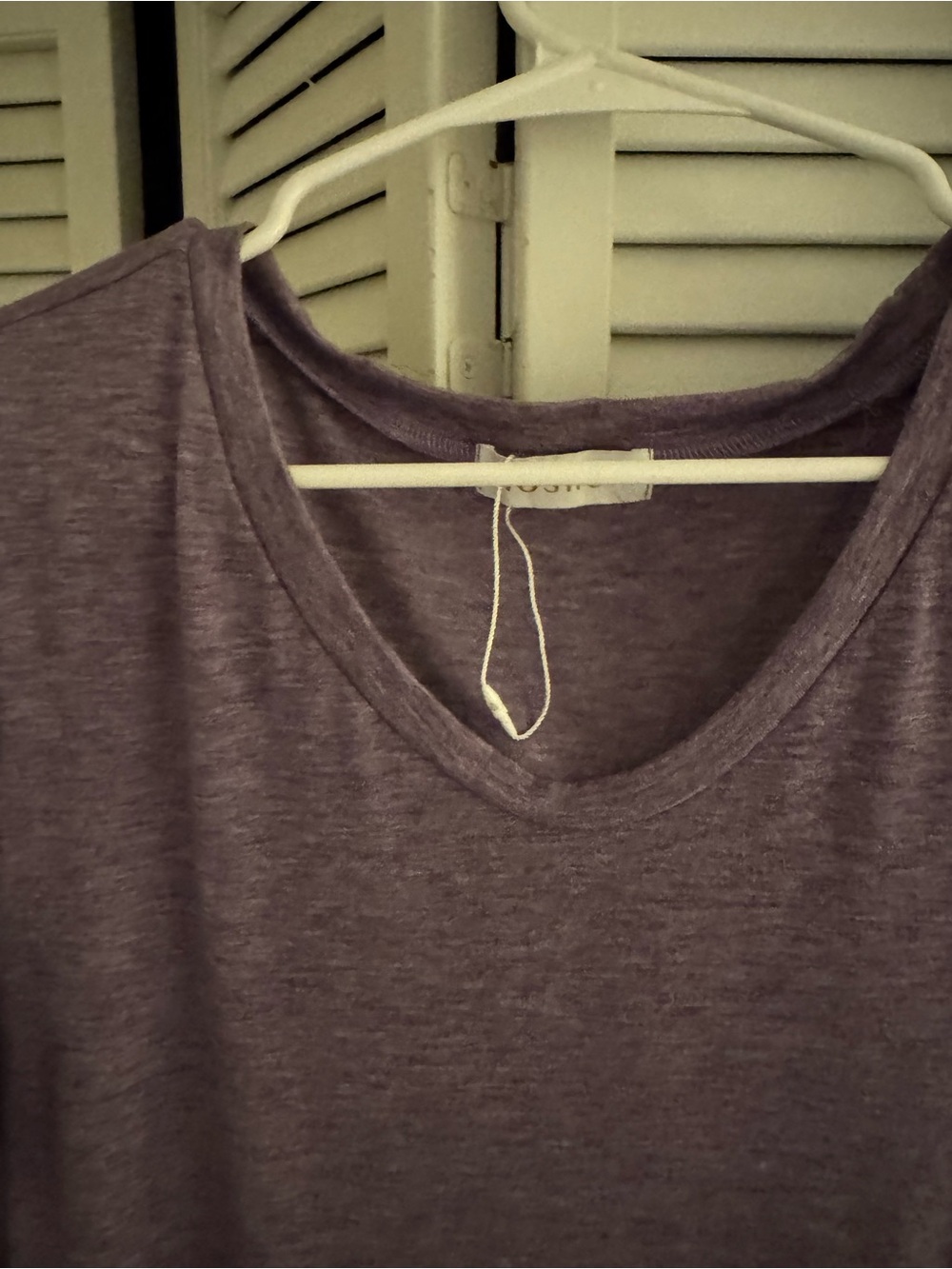 Everyday V-Neck Short Sleeve Tee in Lavender Purple